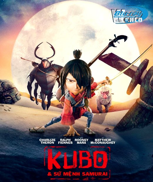 B2770. Kubo and the Two Strings 2016 - Kubo và Sứ Mệnh Samurai 2D25G (DTS-HD MA 5.1)